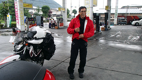 レインスーツ着用